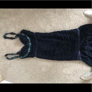 Faviana Dresses - Navy Blue Prom Dress Faviana Dresses - Navy Blue Prom Dress